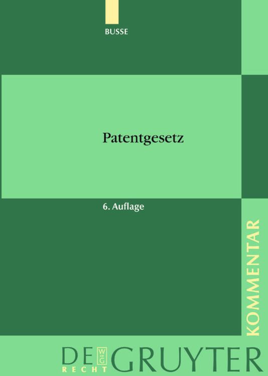 Produktbild: Patentgesetz
