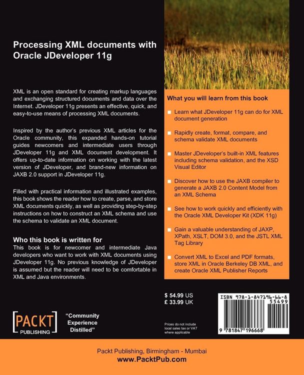 Produktbild: Processing XML documents with Oracle JDeveloper 11g