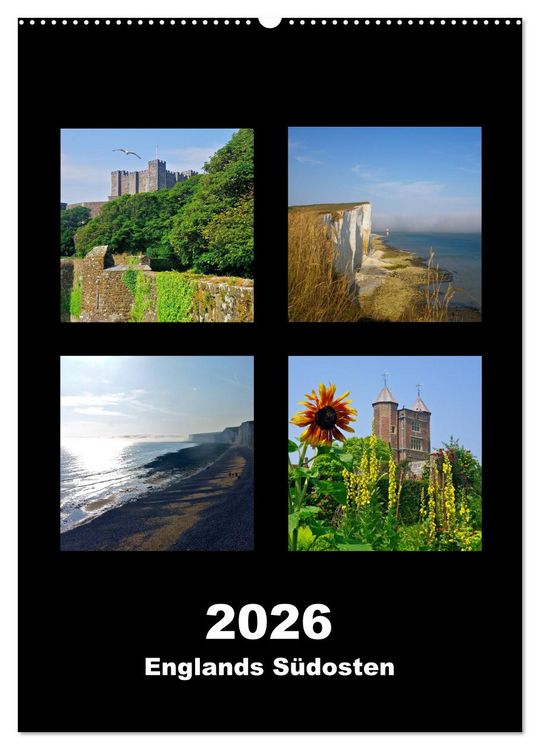 Produktbild: Englands S&uuml;dosten 2026 (Wandkalender 2026 DIN A2 hoch), CALVENDO Monatskalender