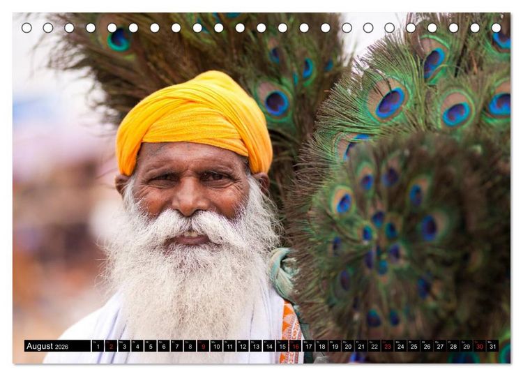 Produktbild: Rajasthan, Indien - Pushkar Mela (Tischkalender 2026 DIN A5 quer), CALVENDO Monatskalender