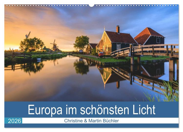 Produktbild: Europa im sch&ouml;nsten Licht (Wandkalender 2026 DIN A2 quer), CALVENDO Monatskalender