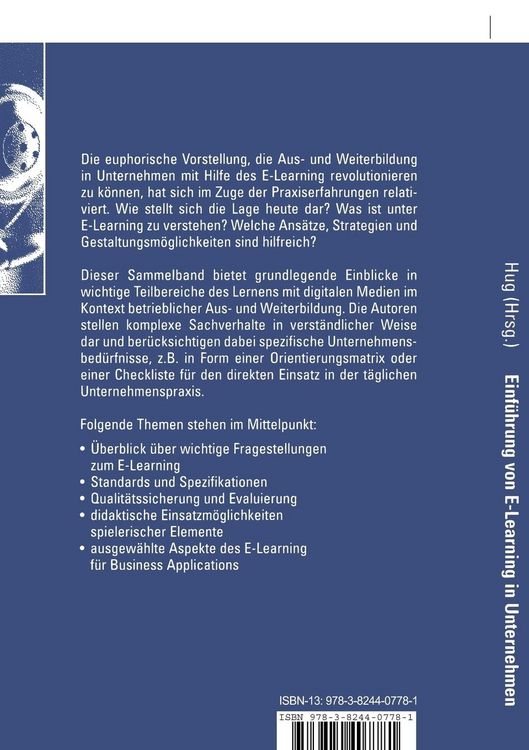 Produktbild: Bausteine zur Einf&uuml;hrung von E-Learning in Unternehmen
