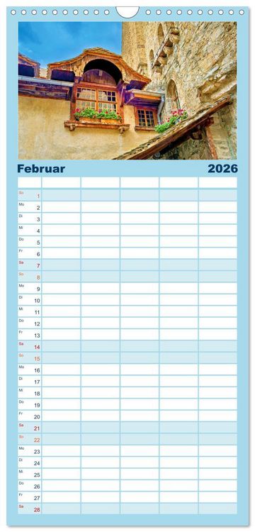 Produktbild: Familienplaner 2026 - Montreux - ein Juwel am Ufer des Genfersees mit 5 Spalten (Wandkalender, 21 x 45 cm) CALVENDO