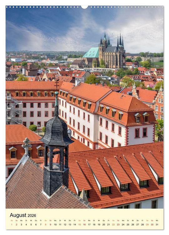 Produktbild: Geliebtes Erfurt (hochwertiger Premium Wandkalender 2026 DIN A2 hoch), Kunstdruck in Hochglanz