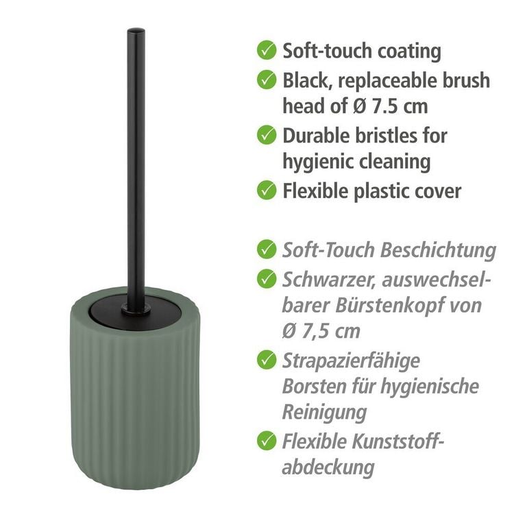 Produktbild: Keramik WC-Garnitur Mod. Belluno Gr&uuml;n, mit Soft-Touch Oberfl&auml;che
