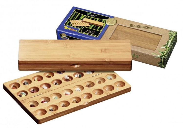 Produktbild: Philos 3257 - Hus, Bambus, klein, Green Games, Steinchenspiel, Strategiespiel