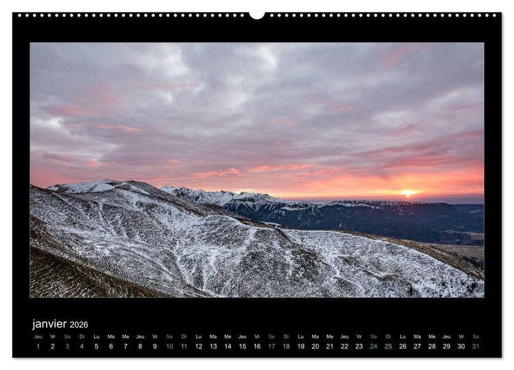 Produktbild: L'Auvergne est belle (Calendrier mural 2026 DIN A2 vertical) calendrier de bureau