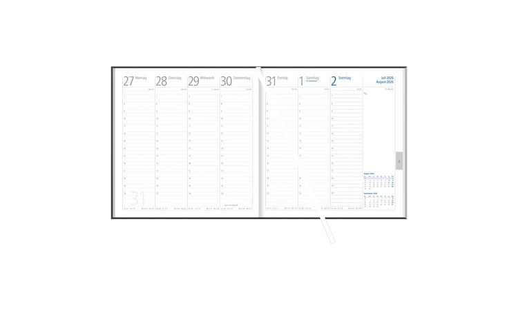 Produktbild: Wochenbuch Sekret&auml;r anthrazit 1W/2S 2027