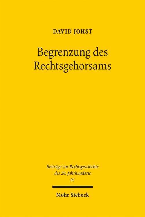 Produktbild: Begrenzung des Rechtsgehorsams