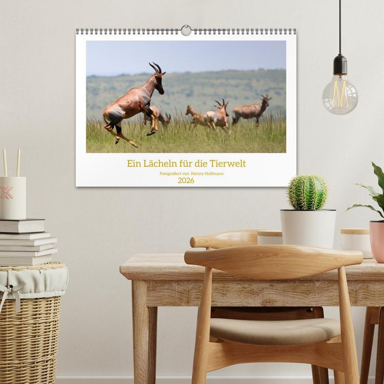 Produktbild: Ein L&auml;cheln f&uuml;r die Tierwelt (Wandkalender 2026 DIN A3 quer), CALVENDO Monatskalender