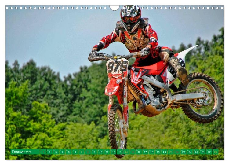 Produktbild: Motocross - mit vollem Risiko (Wandkalender 2026 DIN A3 quer), CALVENDO Monatskalender