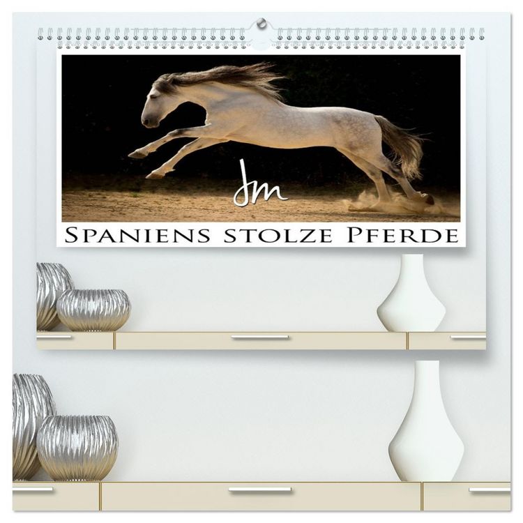 Produktbild: Spaniens stolze Pferde (hochwertiger Premium Wandkalender 2026 DIN A2 quer), Kunstdruck in Hochglanz