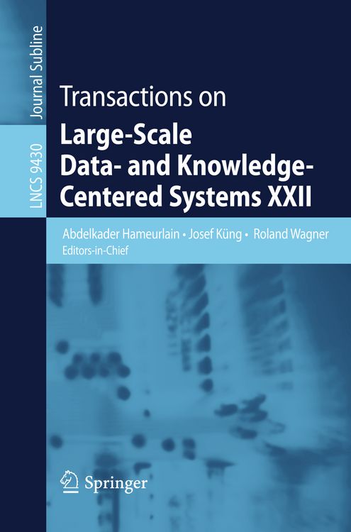 Produktbild: Transactions on Large-Scale Data- and Knowledge-Centered Systems XXII