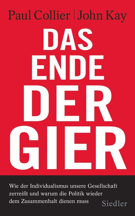 Produktbild: Das Ende der Gier