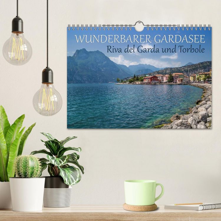 Produktbild: WUNDERBARER GARDASEE Riva del Garda und Torbole (Wandkalender 2026 DIN A4 quer), CALVENDO Monatskalender