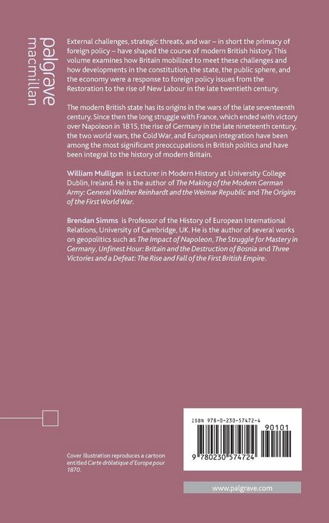Produktbild: The Primacy of Foreign Policy in British History, 1660&ndash;2000