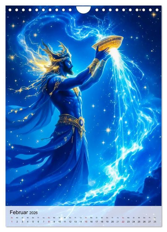 Produktbild: Der Mythos der Sternenzeichen - Sternenwesen des Zodiaks (Wandkalender 2026 DIN A4 hoch), CALVENDO Monatskalender