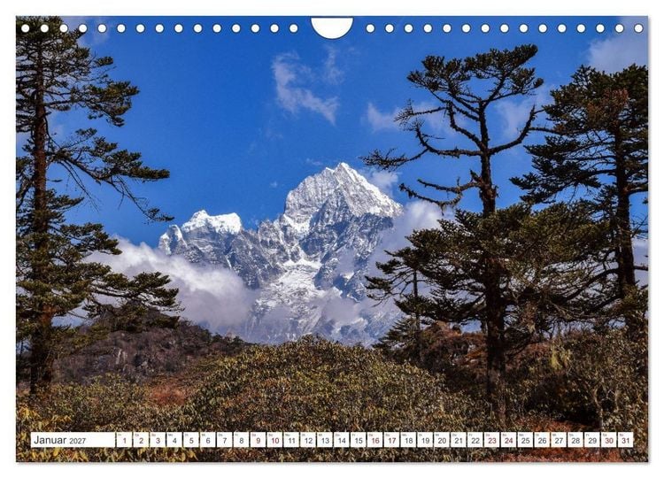Produktbild: Nepal- Trekking durchs Hochgebirge (Wandkalender 2027 DIN A4 quer), CALVENDO Monatskalender