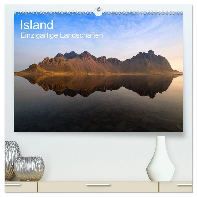 Produktbild: Island - einzigartige Landschaften (hochwertiger Premium Wandkalender 2026 DIN A2 quer), Kunstdruck in Hochglanz