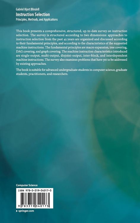 Produktbild: Instruction Selection