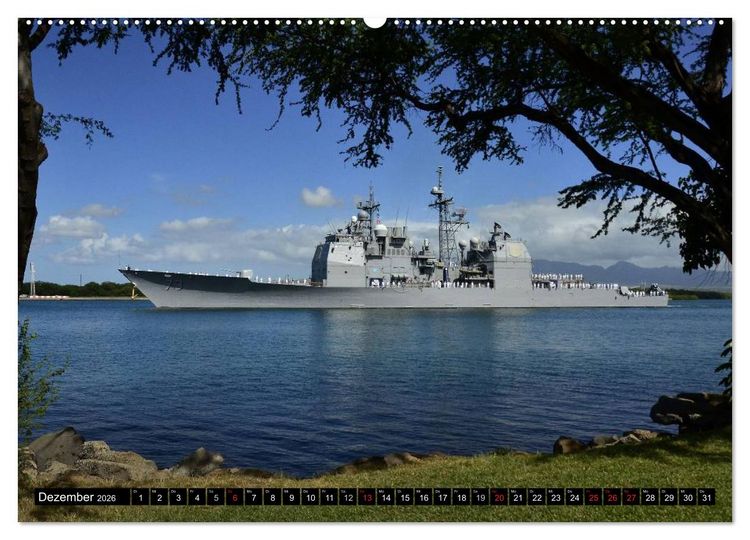 Produktbild: Kriegsschiffe der USA (hochwertiger Premium Wandkalender 2026 DIN A2 quer), Kunstdruck in Hochglanz
