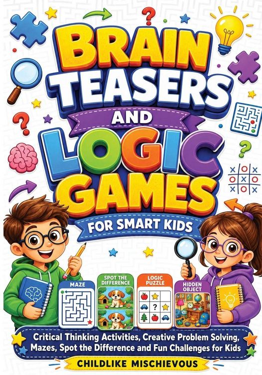 Produktbild: Brain Teasers and Logic Games for Smart Kids