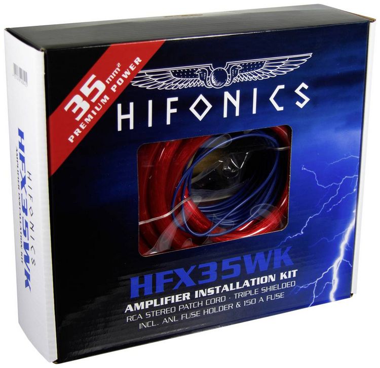 Produktbild: Hifonics Car HiFi Stromkabel-Set 35 mm&sup2;, 35 mm&sup2;, 0.5mm&sup2;