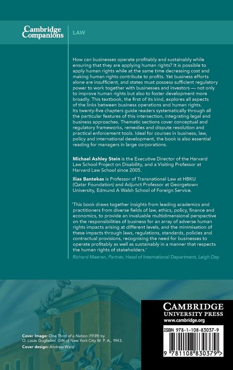 Produktbild: The Cambridge Companion to Business & Human Rights Law