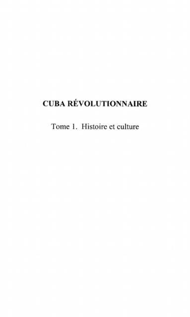 Produktbild: Cuba revolutionnaire