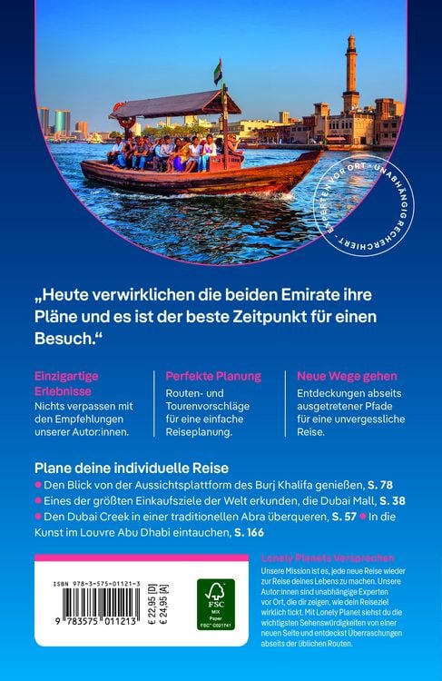 Produktbild: LONELY PLANET Reisef&uuml;hrer Dubai & Abu Dhabi