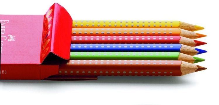 Produktbild: Faber-Castell Farbstifte Jumbo Grip, 6er Set