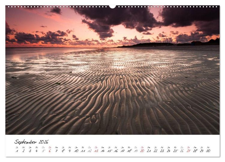 Produktbild: F&ouml;hrweh - Stimmungsvolle Nordsee Bilder (Wandkalender 2026 DIN A2 quer), CALVENDO Monatskalender