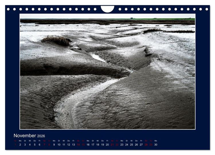 Produktbild: Wolken, Watt und Wellen. Fotografische Impressionen vom Jadebusen. (Wandkalender 2026 DIN A4 quer), CALVENDO Monatskalender