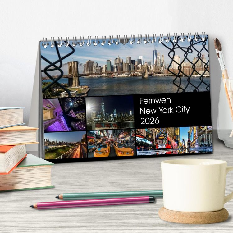 Produktbild: Fernweh New York City (Tischkalender 2026 DIN A5 quer), CALVENDO Monatskalender