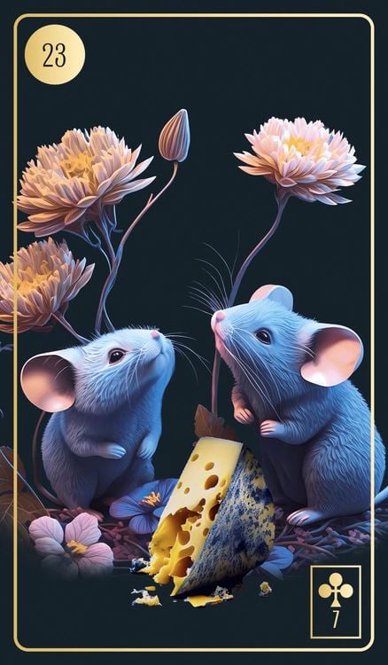 Lenormand-Kartenset: Floralis