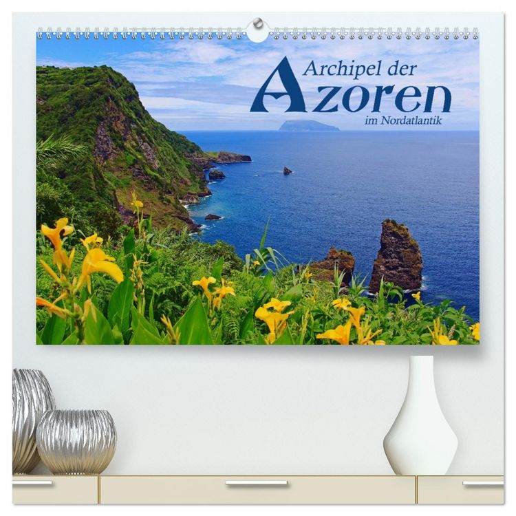 Produktbild: Archipel der Azoren im Nordatlantik (hochwertiger Premium Wandkalender 2026 DIN A2 quer), Kunstdruck in Hochglanz