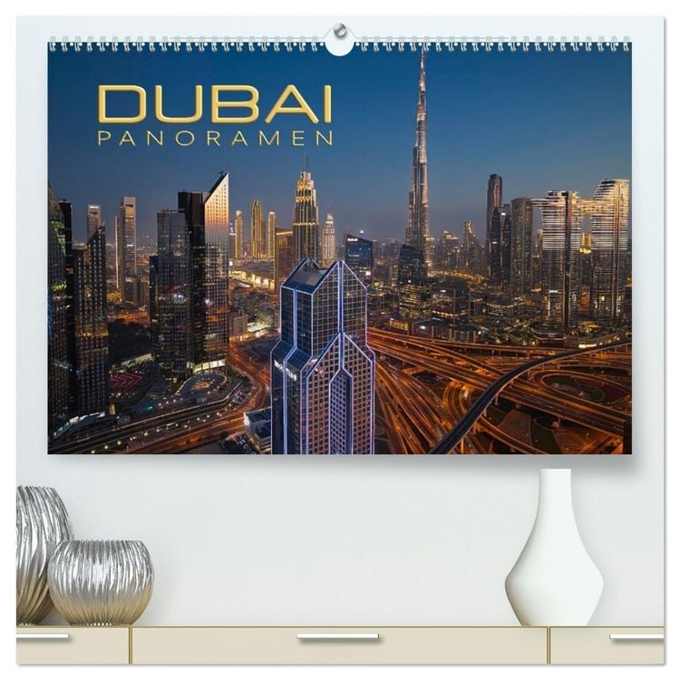 Produktbild: Dubai Panoramen (hochwertiger Premium Wandkalender 2026 DIN A2 quer), Kunstdruck in Hochglanz