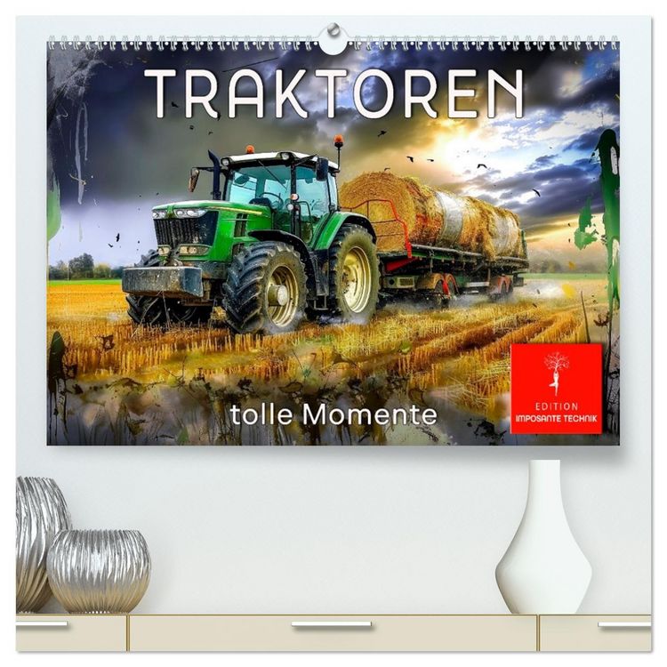 Produktbild: Traktoren - tolle Momente (hochwertiger Premium Wandkalender 2026 DIN A2 quer), Kunstdruck in Hochglanz