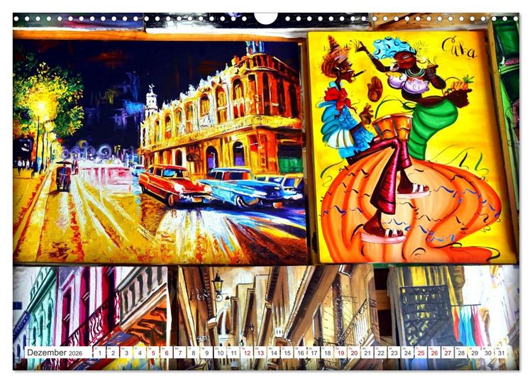 Produktbild: Kuba Kunst - Maler in Havanna (Wandkalender 2026 DIN A3 quer), CALVENDO Monatskalender