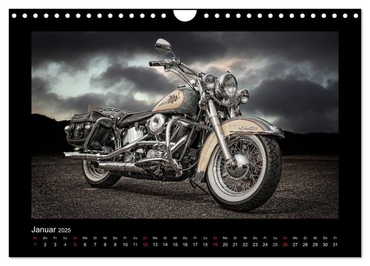 Produktbild: Motorrad-Tr&auml;ume &ndash; Chopper und Custombikes (Wandkalender 2025 DIN A4 quer), CALVENDO Monatskalender