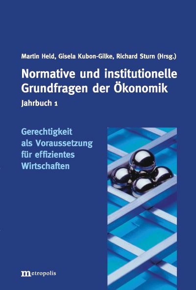 Produktbild: Gerechtigkeit als Voraussetzung für effizientes Wirtschaften