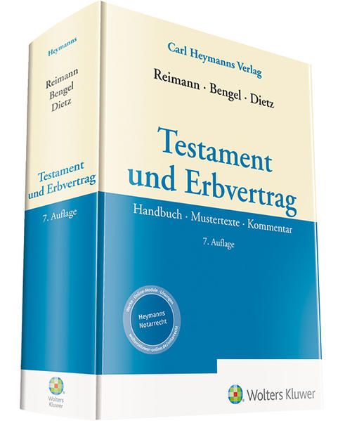 Produktbild: Testament und Erbvertrag