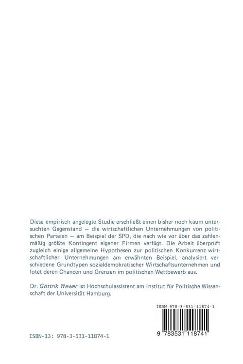 Produktbild: Sozialdemokratische Wirtschaftsbetriebe