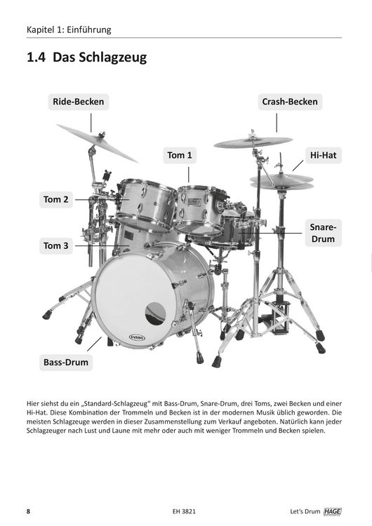 Produktbild: Let's Drum + 2 DVDs
