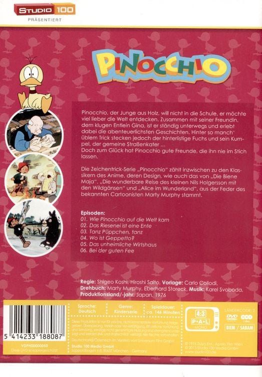 Produktbild: Pinocchio - DVD 1/Episode 01-06