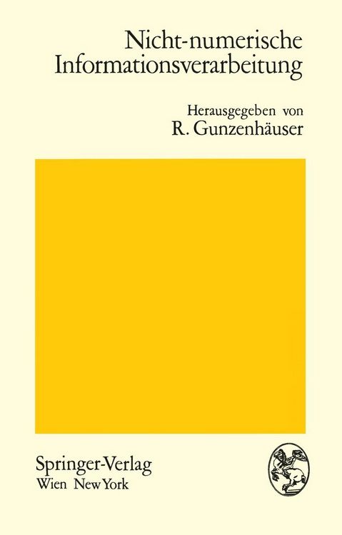Produktbild: Nicht-numerische Informationsverarbeitung