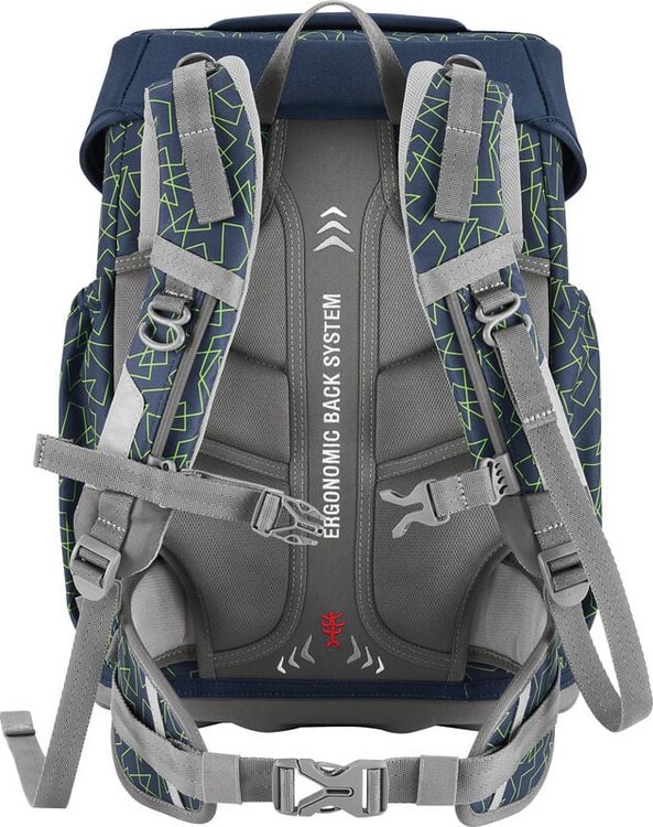 Produktbild: STEP BY STEP&reg; Schulrucksack-Set Basis 4teilig, Green Geometric