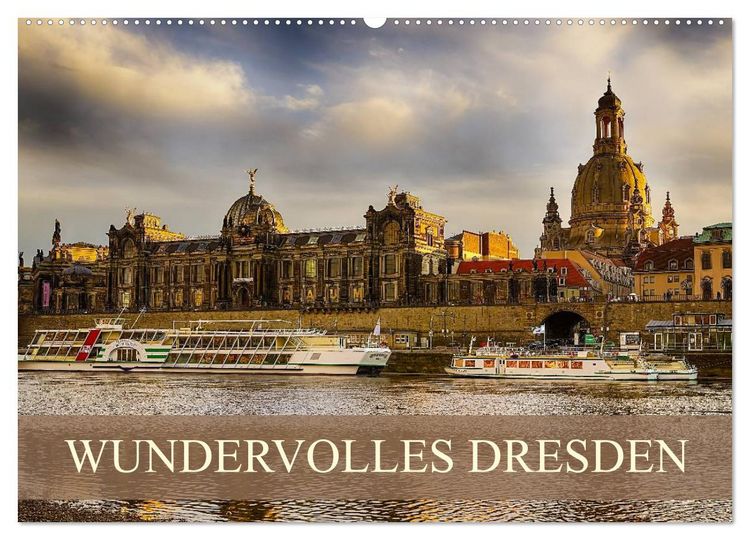 Produktbild: WUNDERVOLLES DRESDEN (Wandkalender 2026 DIN A2 quer), CALVENDO Monatskalender