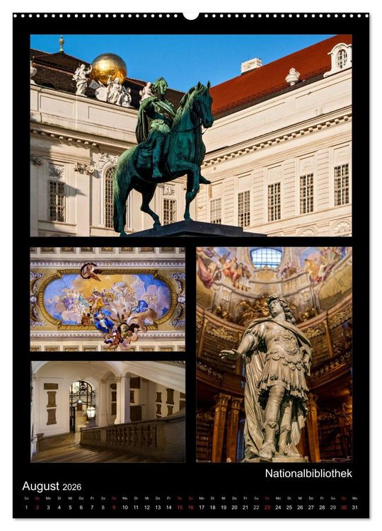 Produktbild: Die Hofburg zu Wien (hochwertiger Premium Wandkalender 2026 DIN A2 hoch), Kunstdruck in Hochglanz