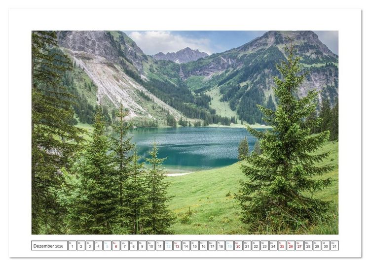 Produktbild: Tiroler Hochtal (hochwertiger Premium Wandkalender 2026 DIN A2 quer), Kunstdruck in Hochglanz